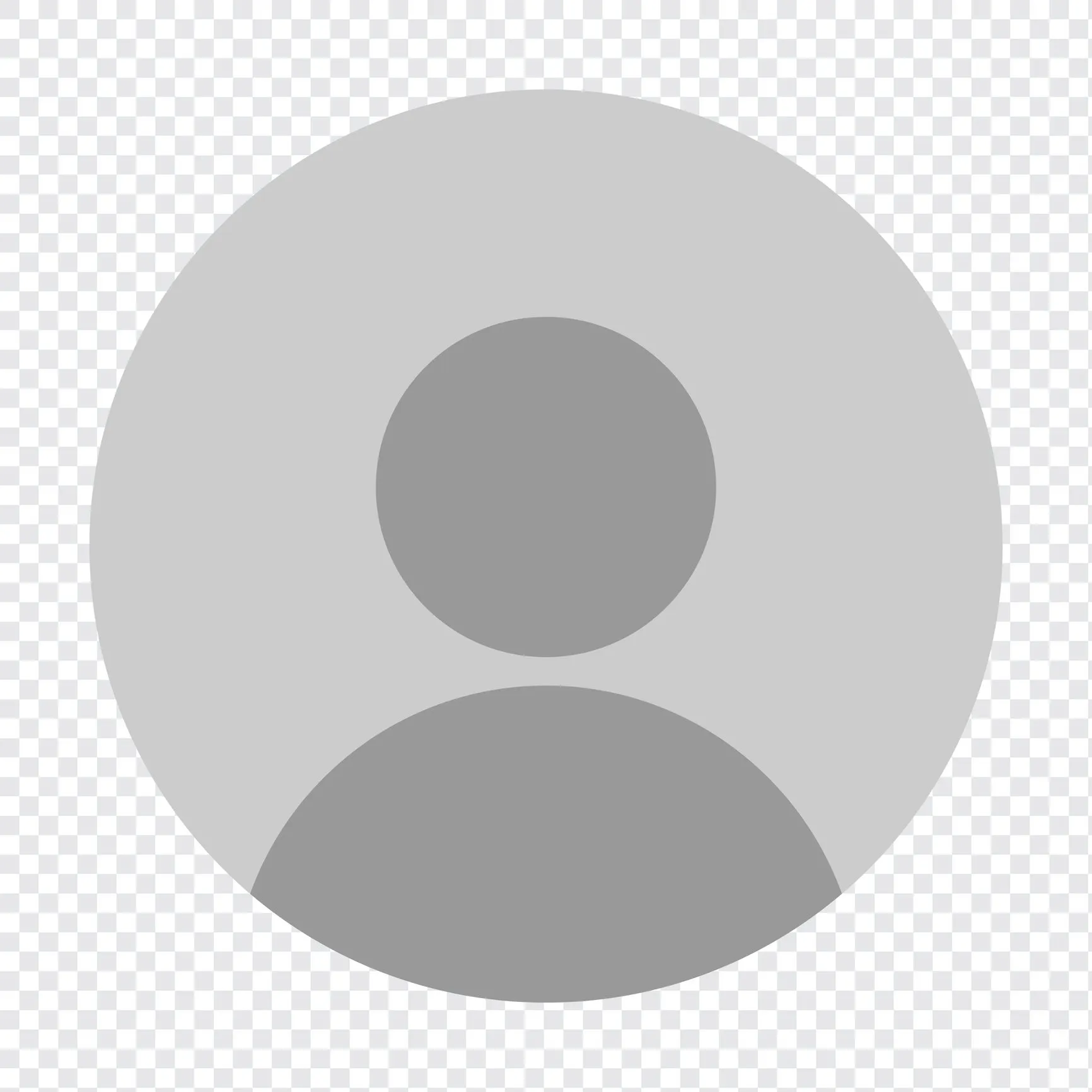 Vector flat illustration in grayscale. Avatar, user profile, person icon, gender neutral silhouette, profile picture.